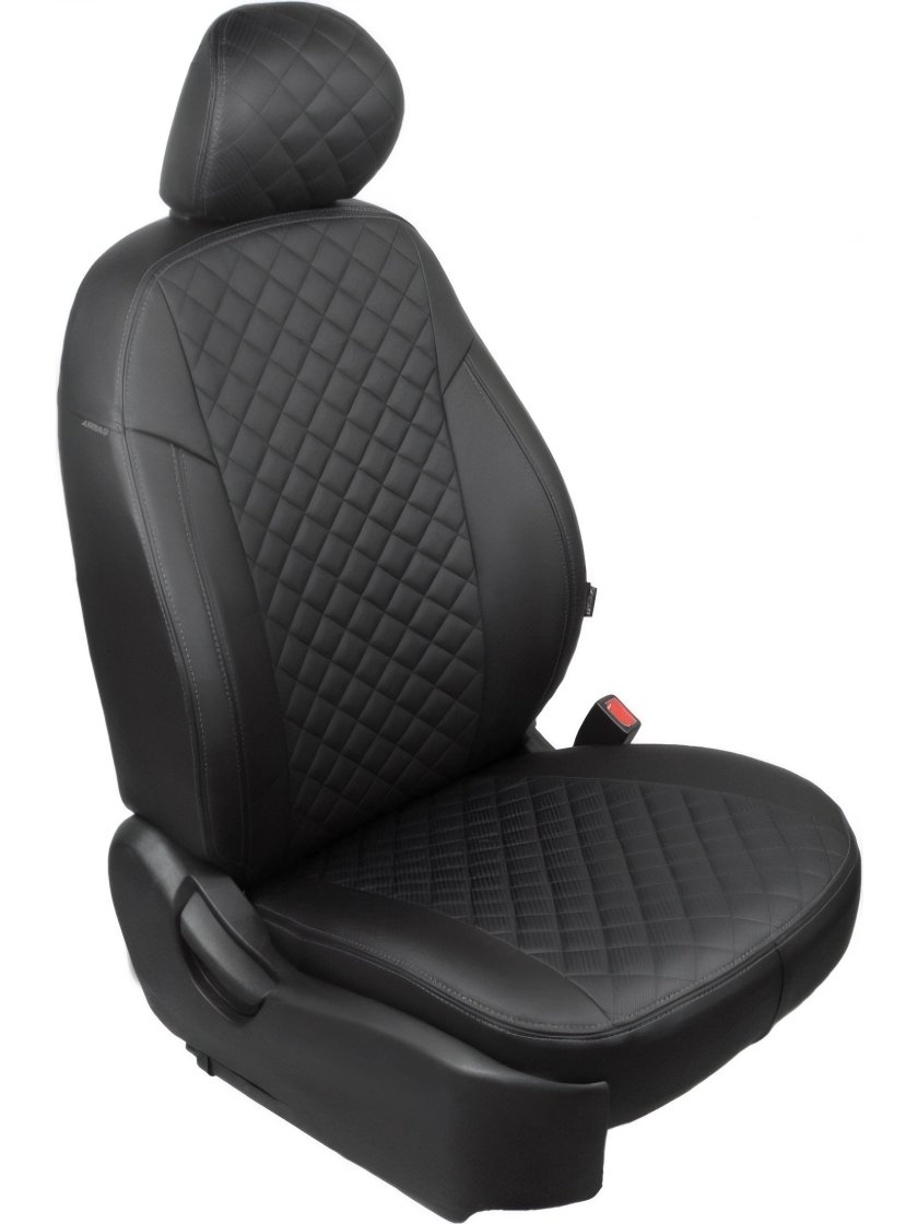 Чехлы из экокожи ромб seintex для hyundai creta