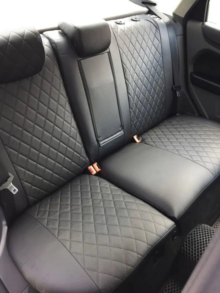 Чехлы Lada Priora SD 2014- ромб экокожа Seintex