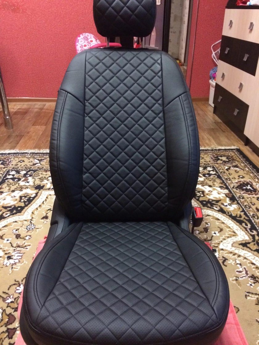 Чехлы Автопилот ромб экокожа