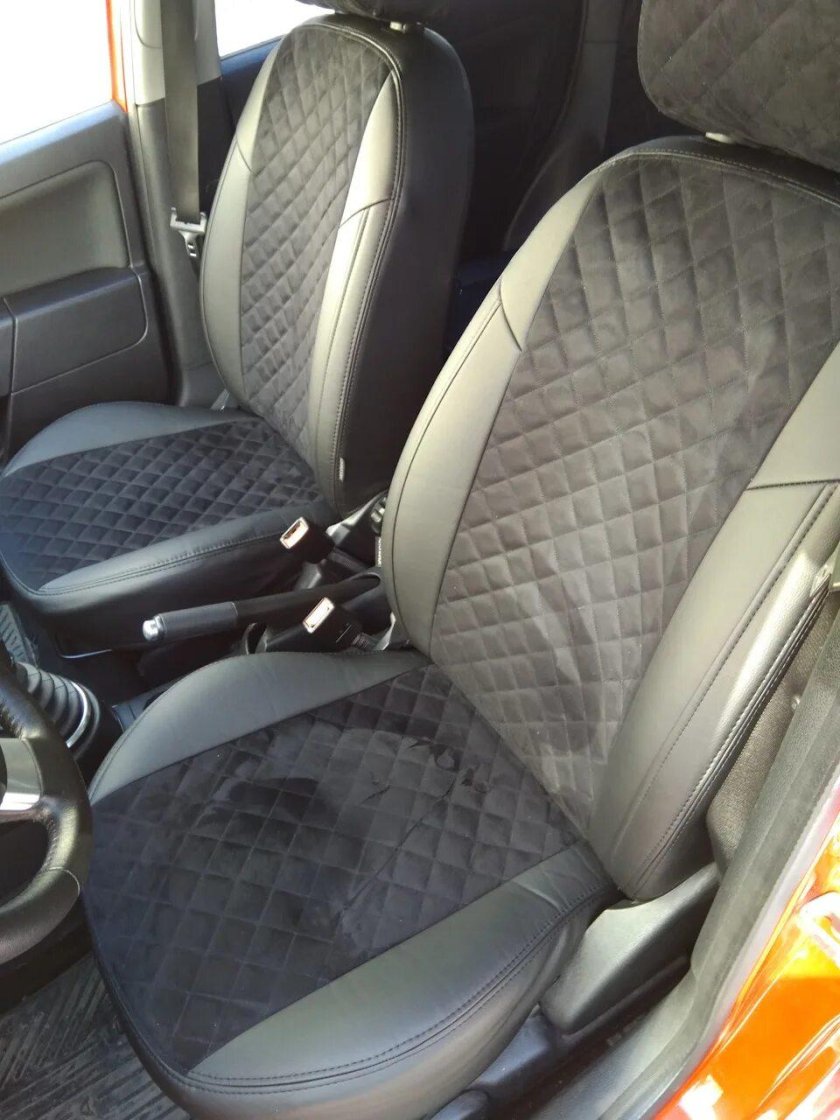 Чехлы Автопилот алькантара черный