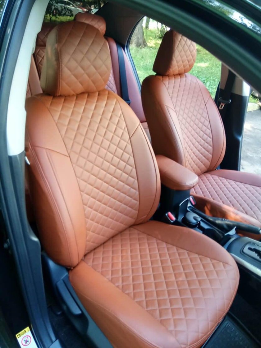 Чехлы Автопилот ромб экокожа