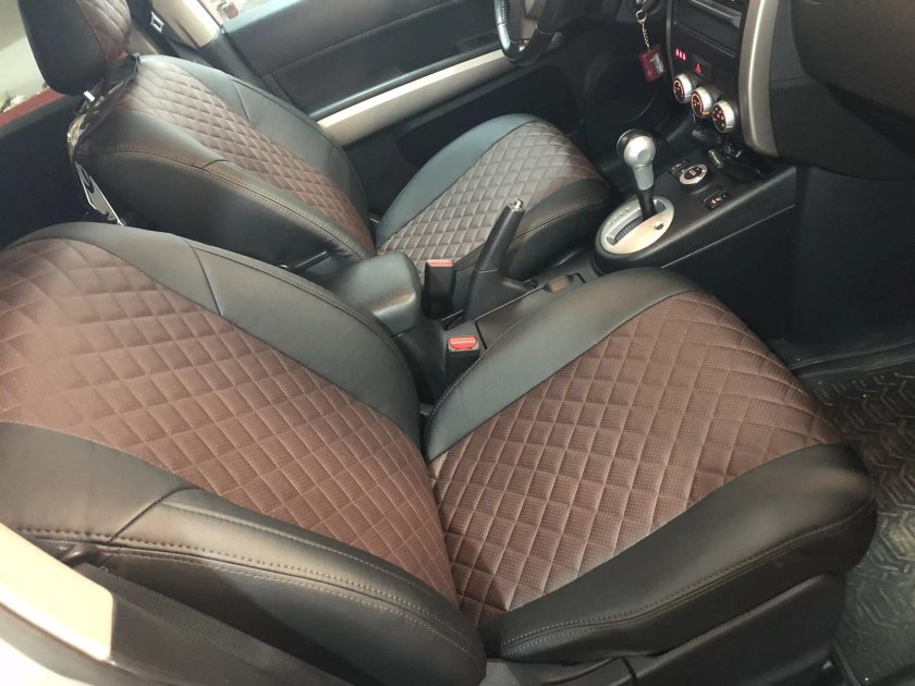 Чехлы Автопилот ромб экокожа