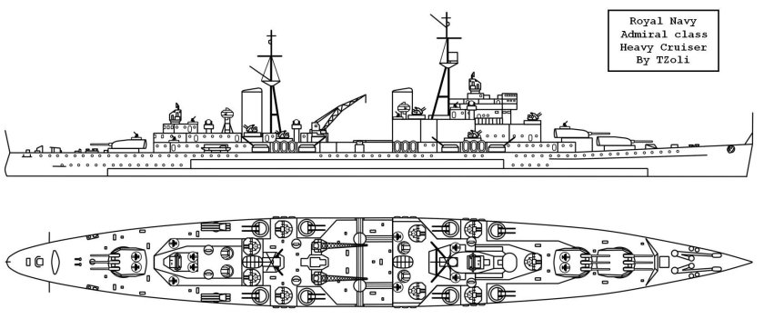Крейсер Дидо чертежи