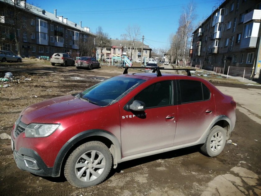 Багажник на крышу Рено Логан степвей 2019