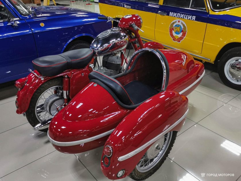 Мотоцикл ява с коляской