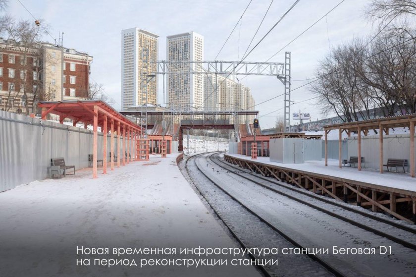 Реконструкция станции Беговая МЦД-1