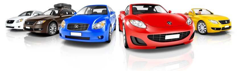 Автомобили полукругом