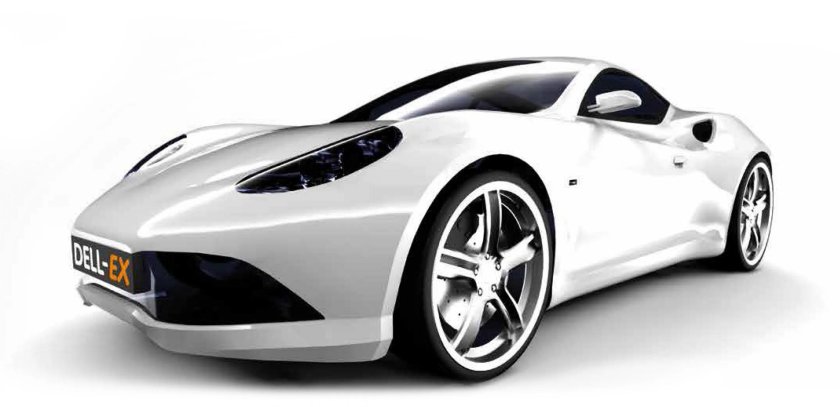 Автомобиль на белом фоне