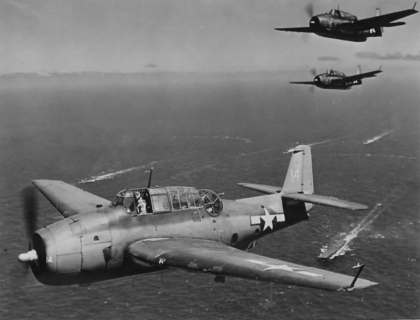 Grumman TBF-1 "Avenger" сражение в заливе лейте 1944