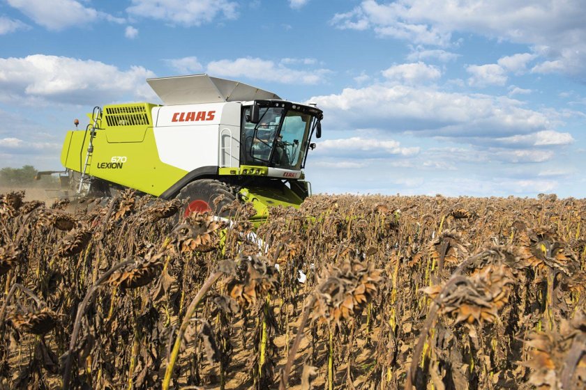 Жатка комбайна Лексион подсолнечник