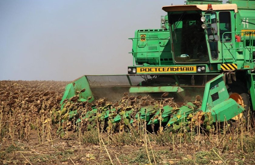 Ростсельмаш Дон 1500 уборка подсолнечника