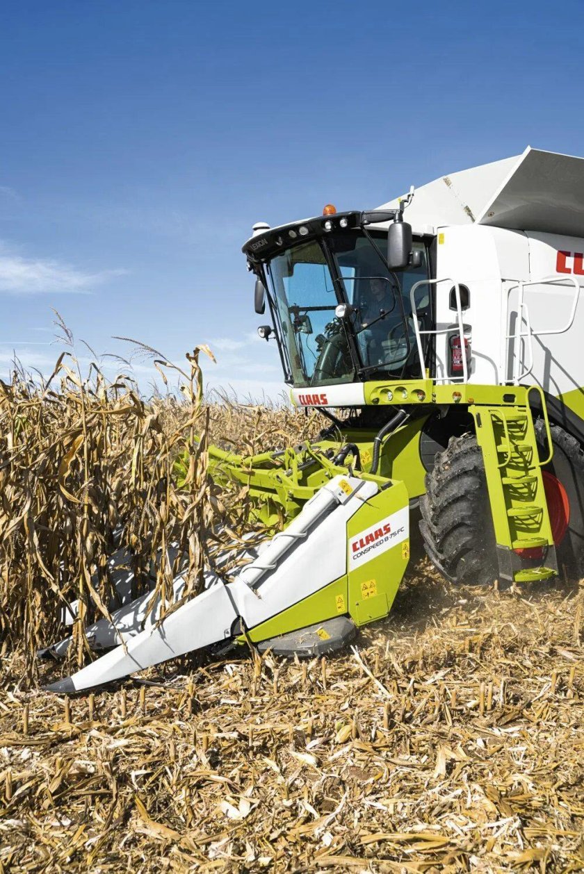 Комбайн Клаас Тукано 580 уборка кукурузы