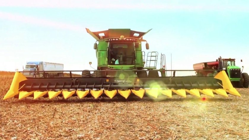 Жатка для уборки подсолнечника