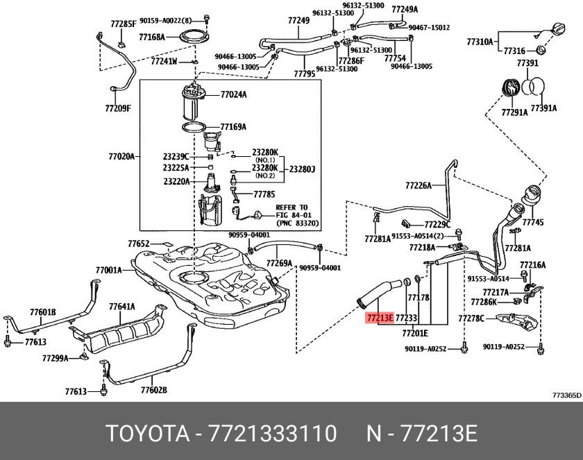 Топливная система Тойота Камри 40