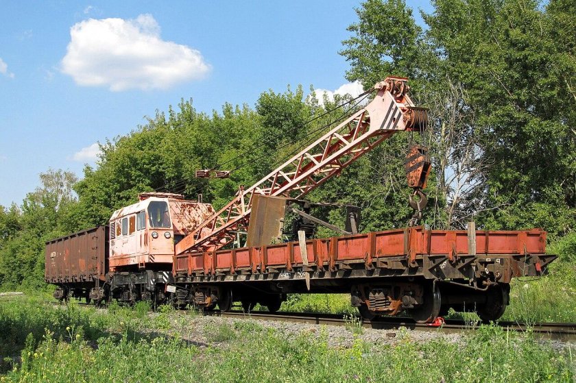 Железнодорожный кран едк 80/3