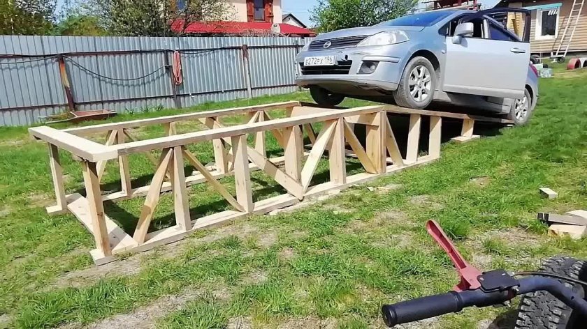 Деревянная мини эстакада