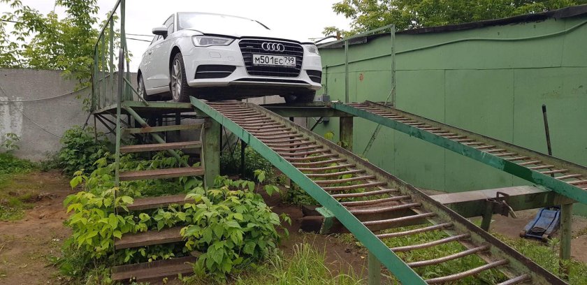 Эстакада для ремонта авто