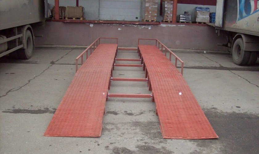 ГАЗ 3309 трапы для заезда техники