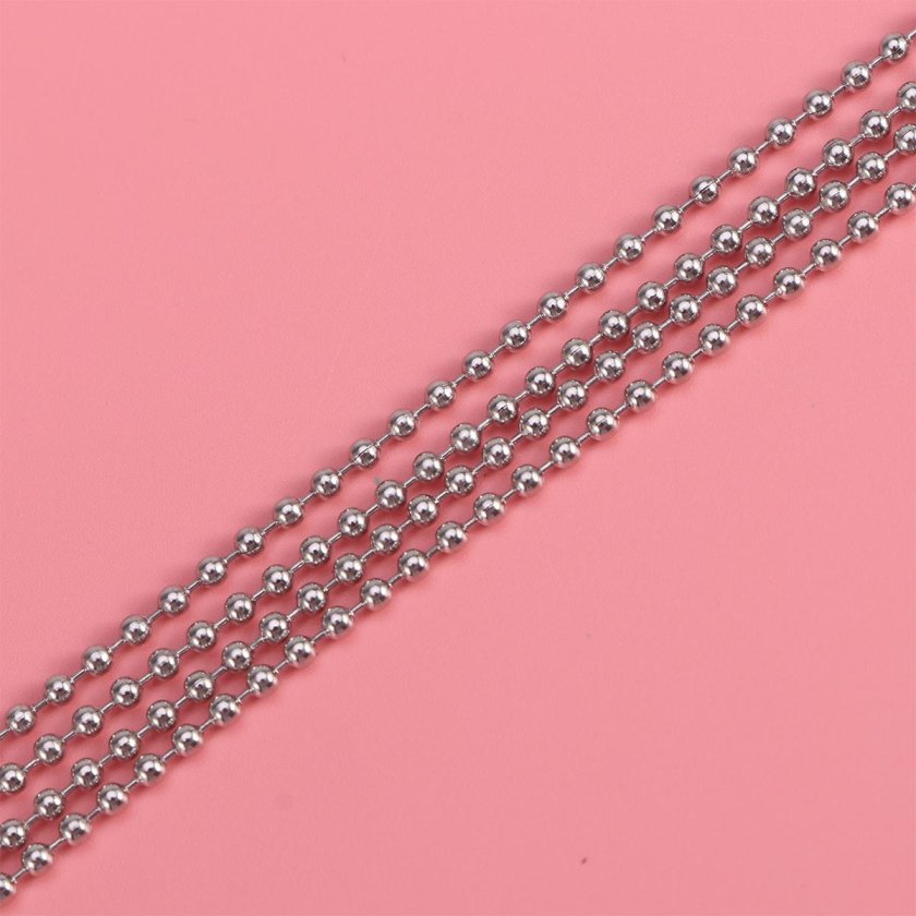 Цепочка шариковая металлическая