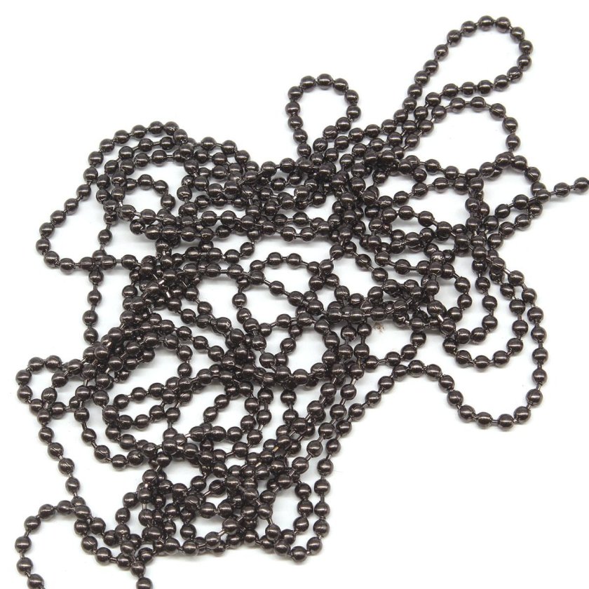 Черная шариковая цепочка