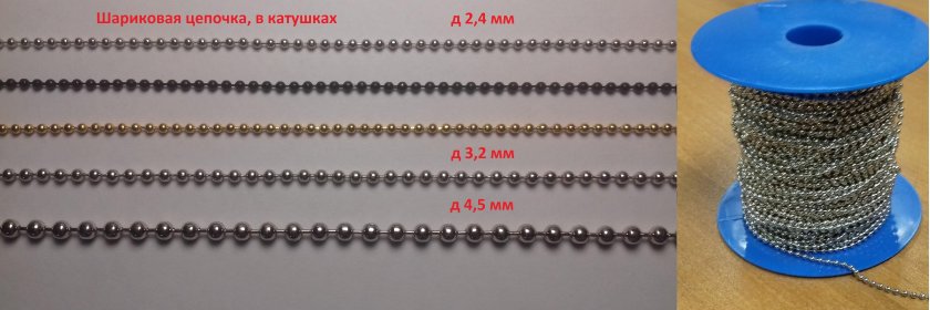 Цепочка шариковая ccur008