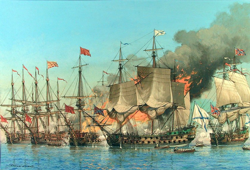 Чесменская битва турецкий флот