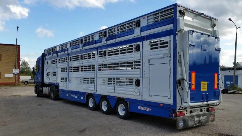 Полуприцеп-скотовоз АПС 552400