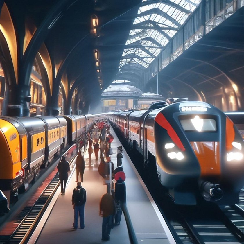 Разные поезда