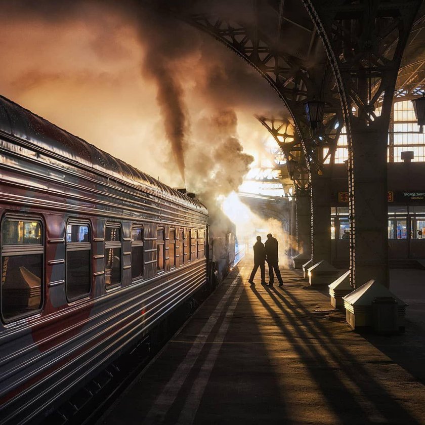 Поезд на вокзале