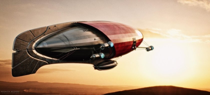 Дирижабли ретрофутуризм