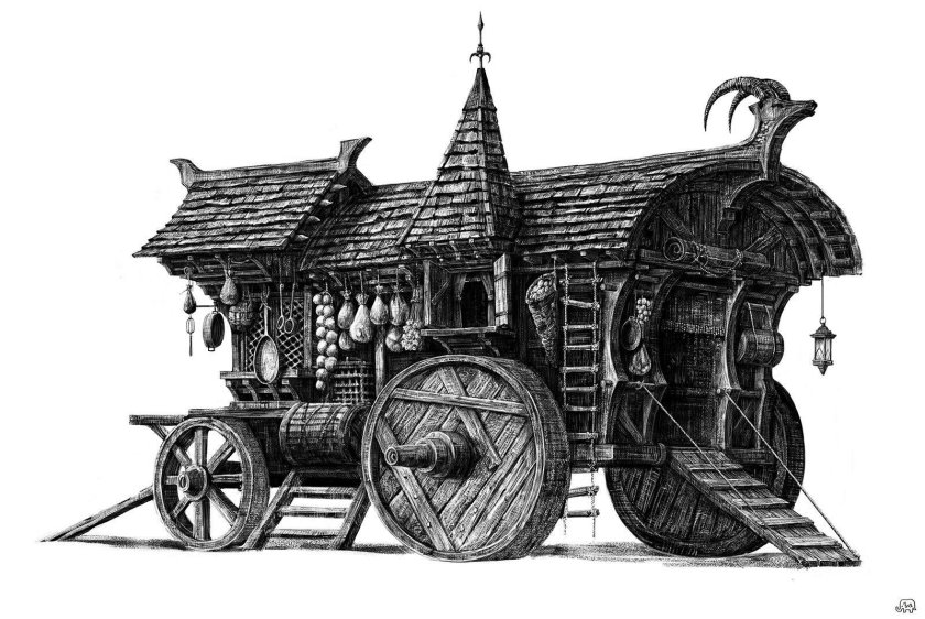 Средневековая телега