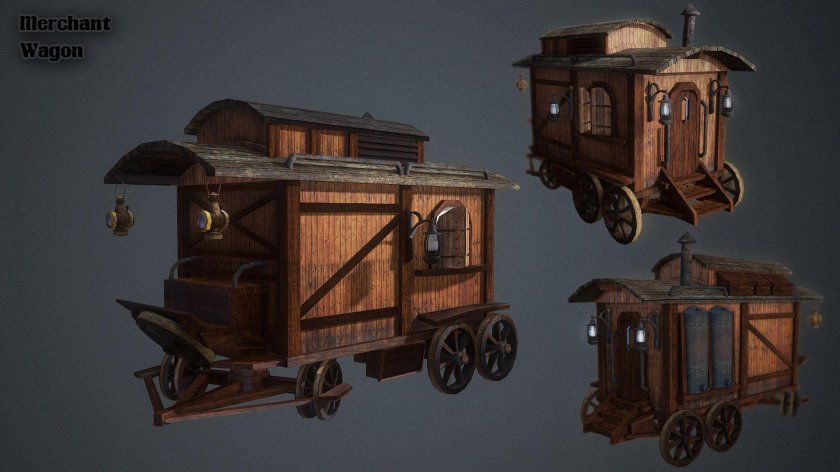 Стимпанк повозка