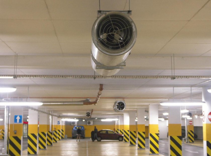 Приточно вытяжная система вентиляции подземной автостоянки