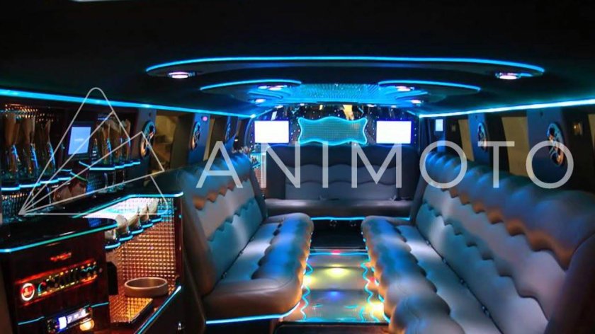 Лимузин Хаммер изнутри