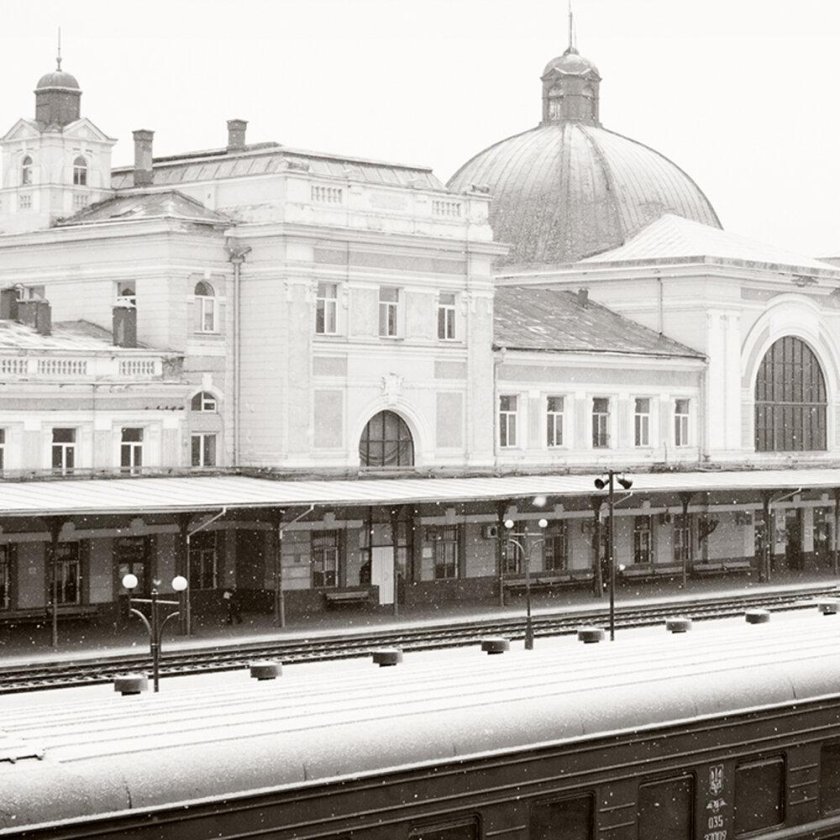 Витебский вокзал зима