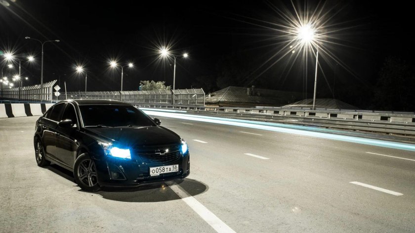 Шевроле Круз Волгоград ночь