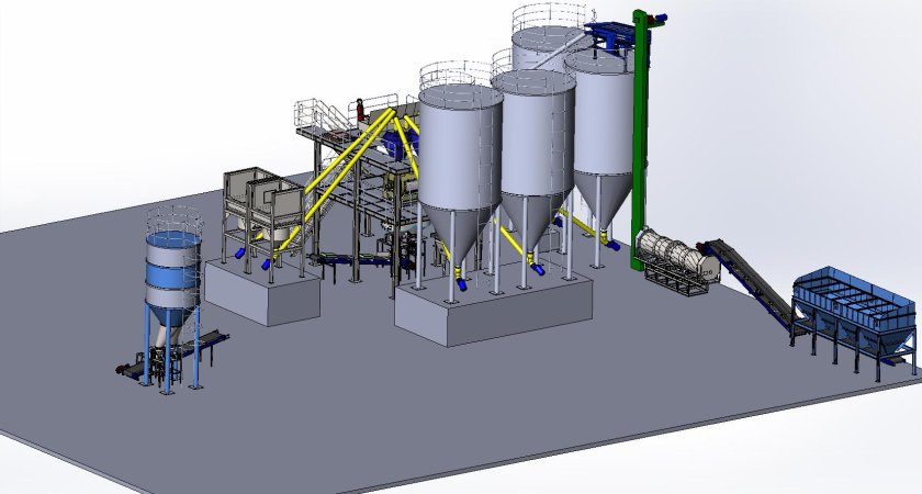 Завод по производству сухих строительных смесей