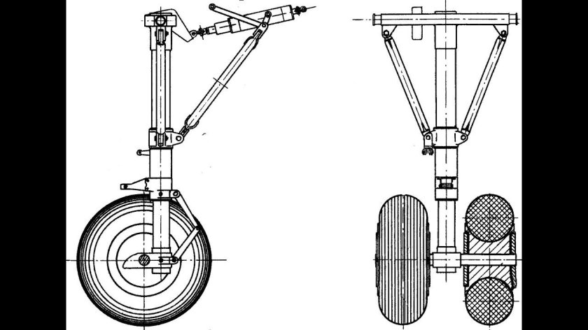Стойка шасси для авиамодели