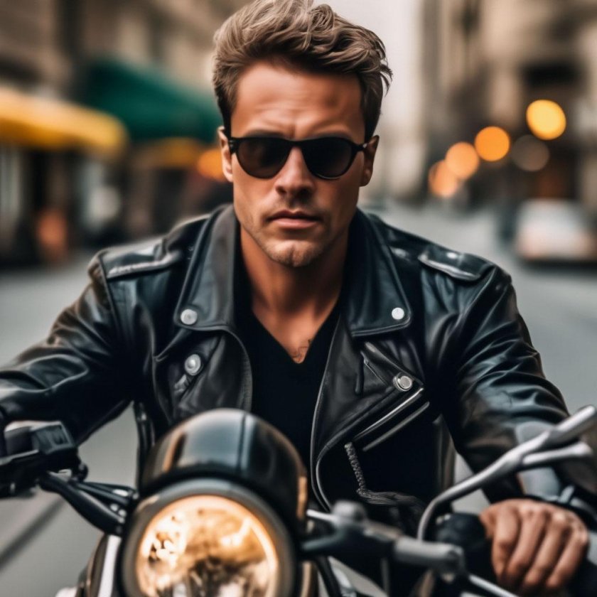 Стиль байкера мужской