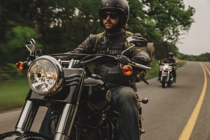 Байкер Харлей Дэвидсон