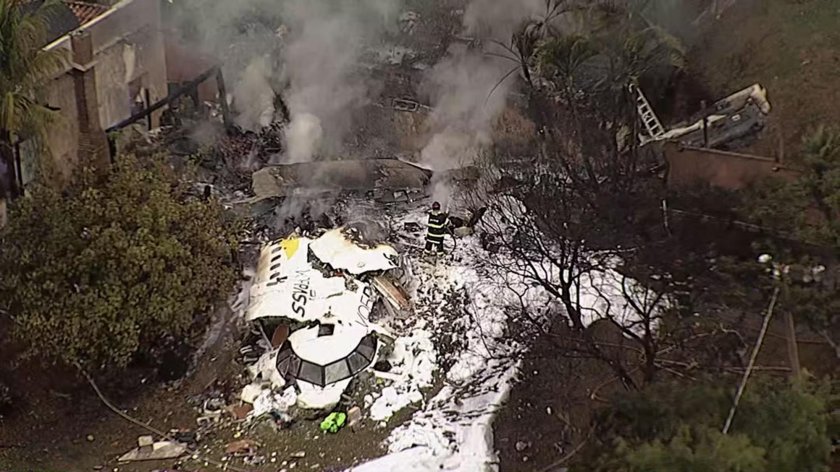 Крушение самолета в бразилии