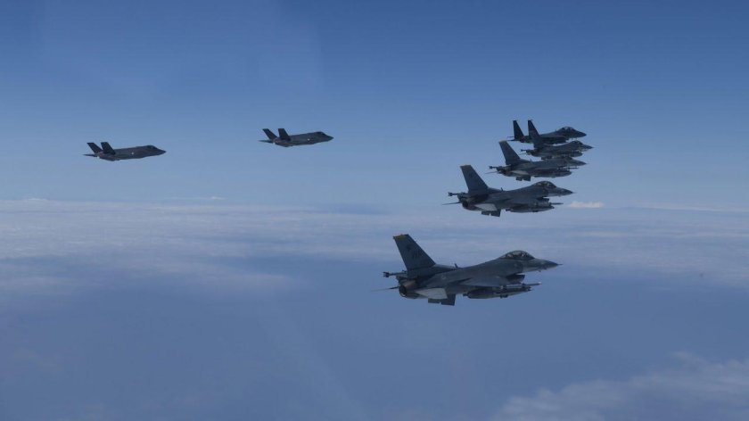 F-35a ВВС Южной Кореи отработали совместное