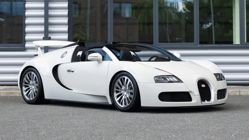 Бугатти вейрон белая