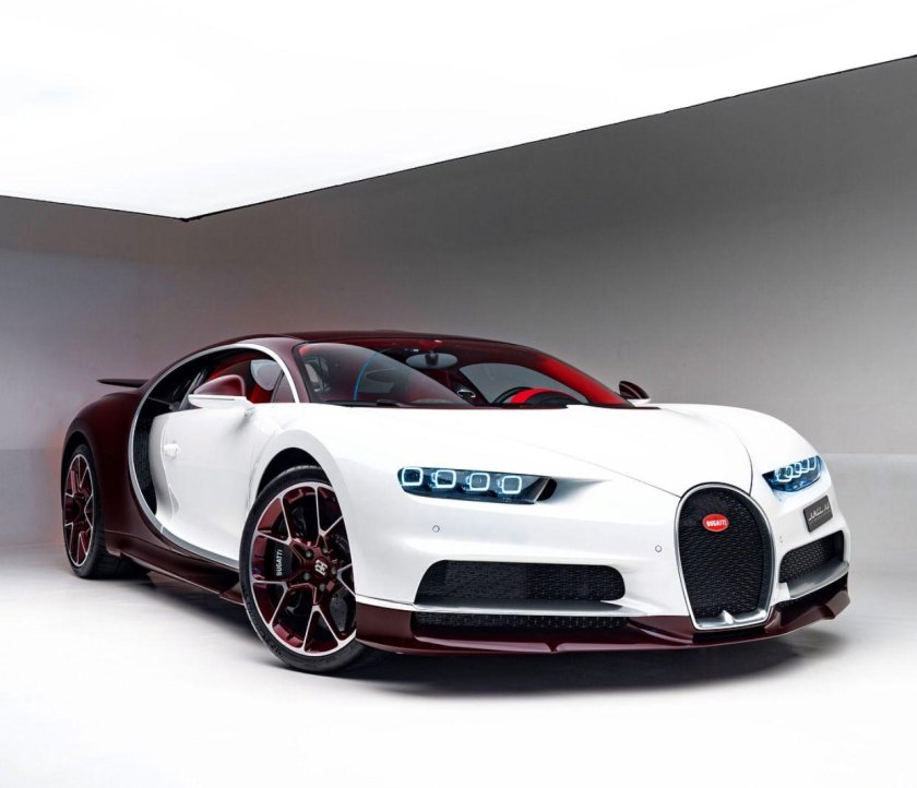 Бугатти Вейрон белая