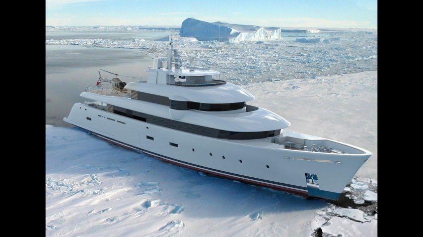 Супер яхта эксплорер ледового класса
