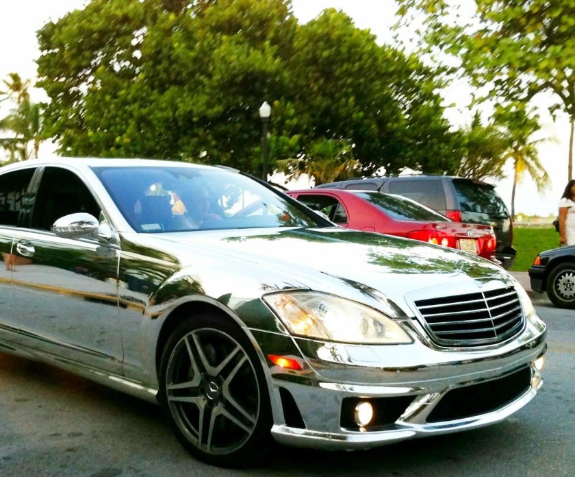 Мерседес 221 хром