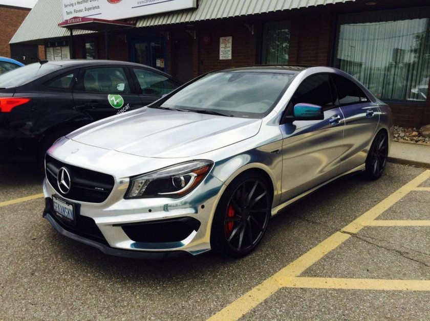 CLA Mercedes в пленке