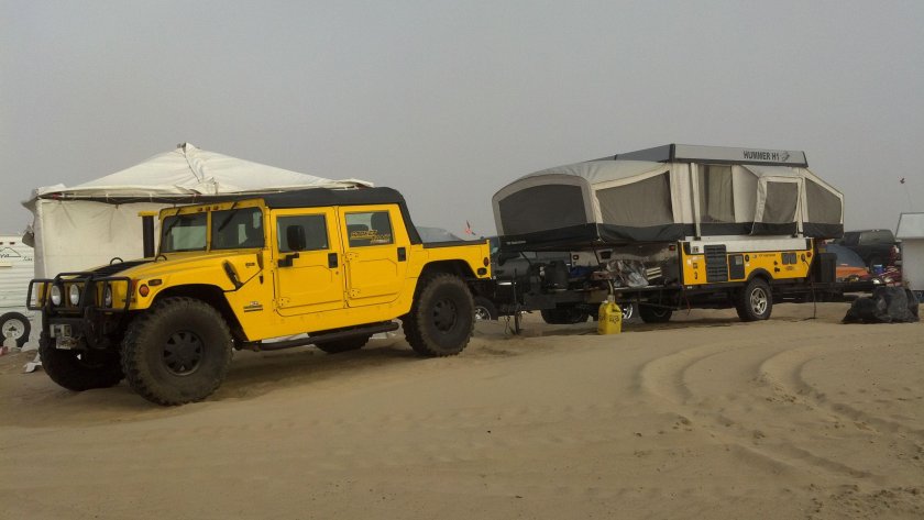 Хаммер h1 с прицепом