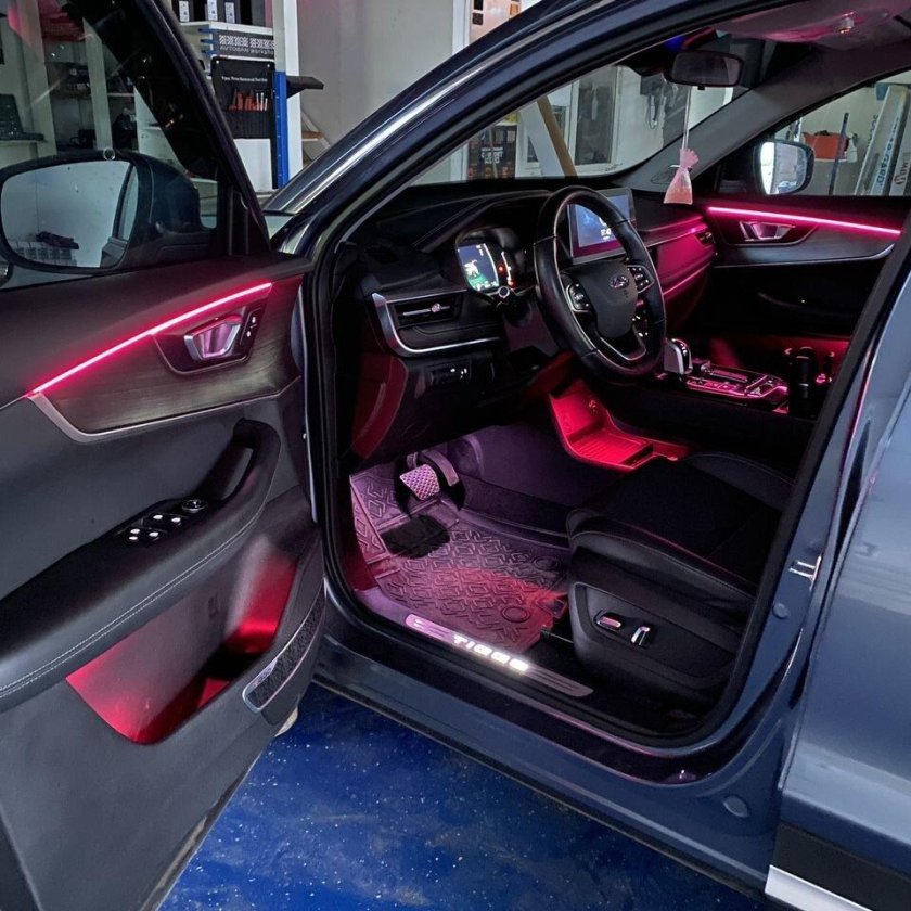 Атмосферная подсветка салона хавал ф7