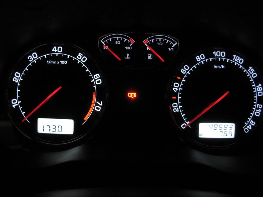 Пересвет приборной панели шкода октавия тур